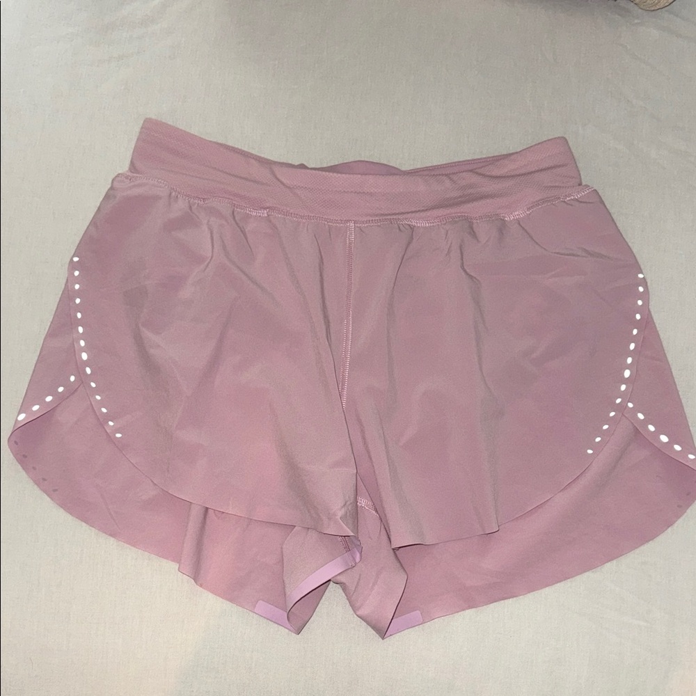 Lululemon Fast and Free Pink Shorts